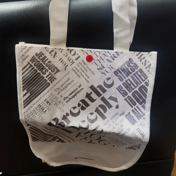 2 Lululemon Reusable Tote Bags. 1 Bonus Lululemon Bag (3 Bags Total) - Picture 2 of 5